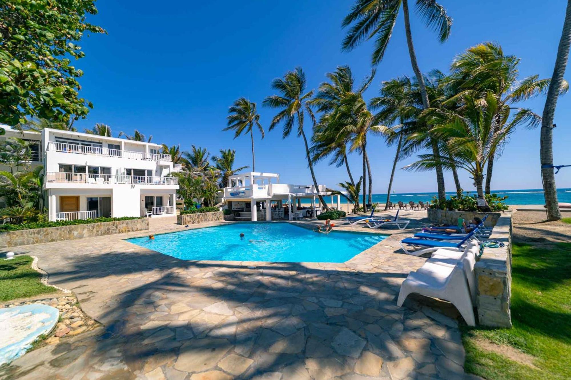 Kite Beach Oceanfront 1St Row Two Bedrooms And Patio Cabarete Eksteriør billede